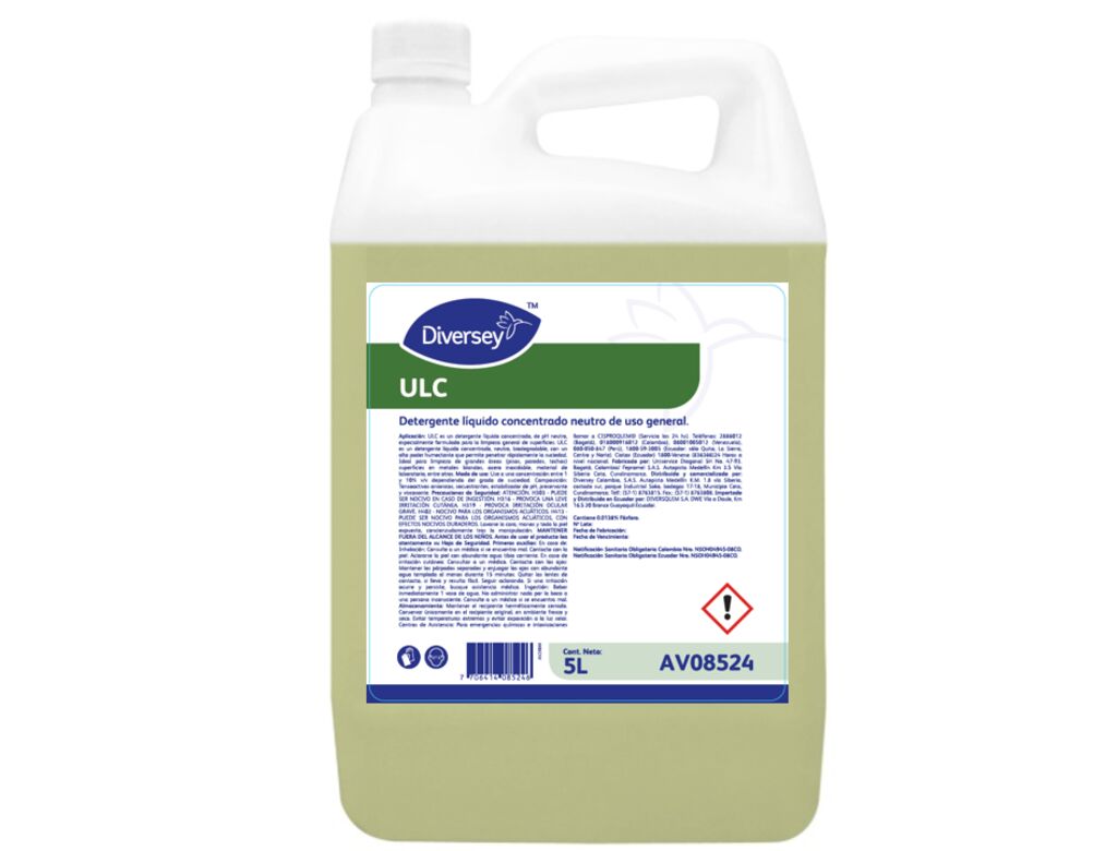 ULC 2x5L - Detergente líquido concentrado neutro de uso general